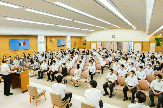 東京・信濃町の広宣会館で行われた世界平和祈念の集い