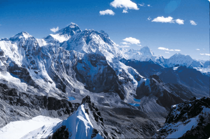 画像:ヒマラヤ山脈の威容
