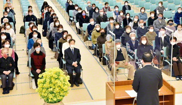 阪神・淡路大震災の犠牲者の冥福を祈念した兵庫池田文化会館での集い